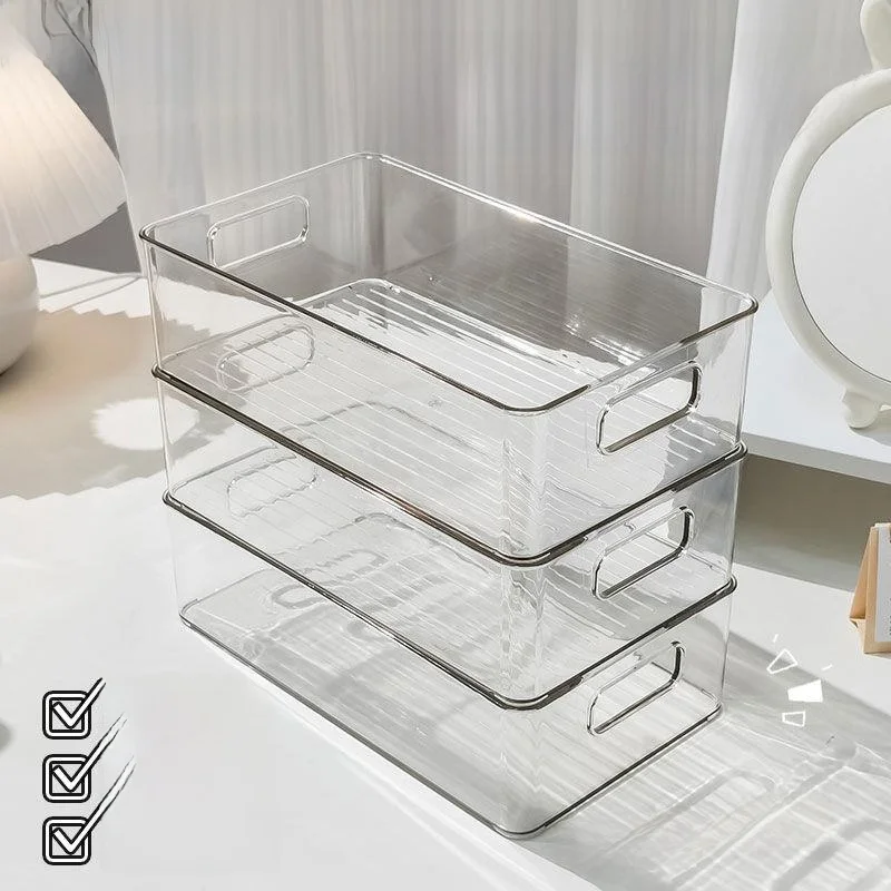 

Акриловая коробка для хранения, держатель для карт, прозрачная корзина для закусок, органайзер для косметики, полка для общежития и аксессуаров для комнаты
