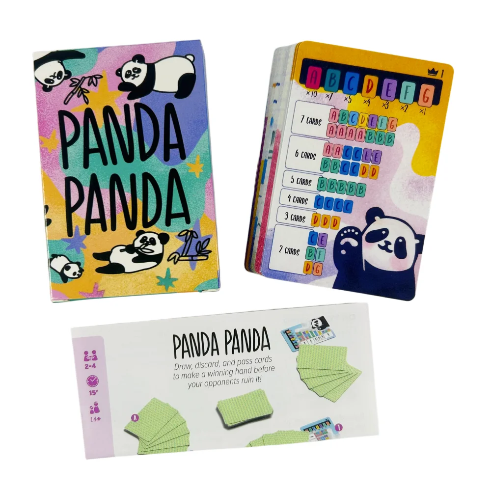 

Настольная карточная игра PANDA PANDA для 2-4 игроков, семейная/вечериная забавная настольная игра, развлекательная стратегическая карточная игра для друзей
