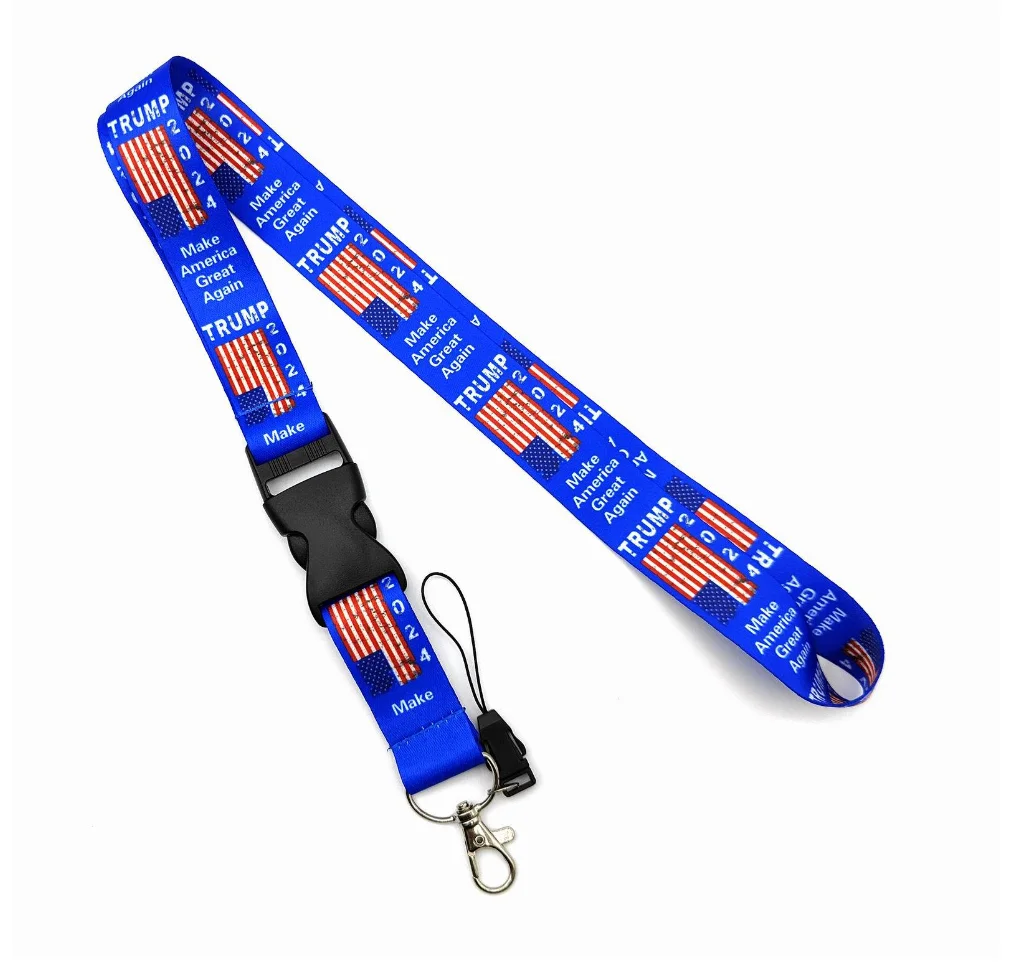 Trump Cellphone lanyard Straps Clothing Keys Chain ID cards Holder Detachable Buckle  Lanyards H005