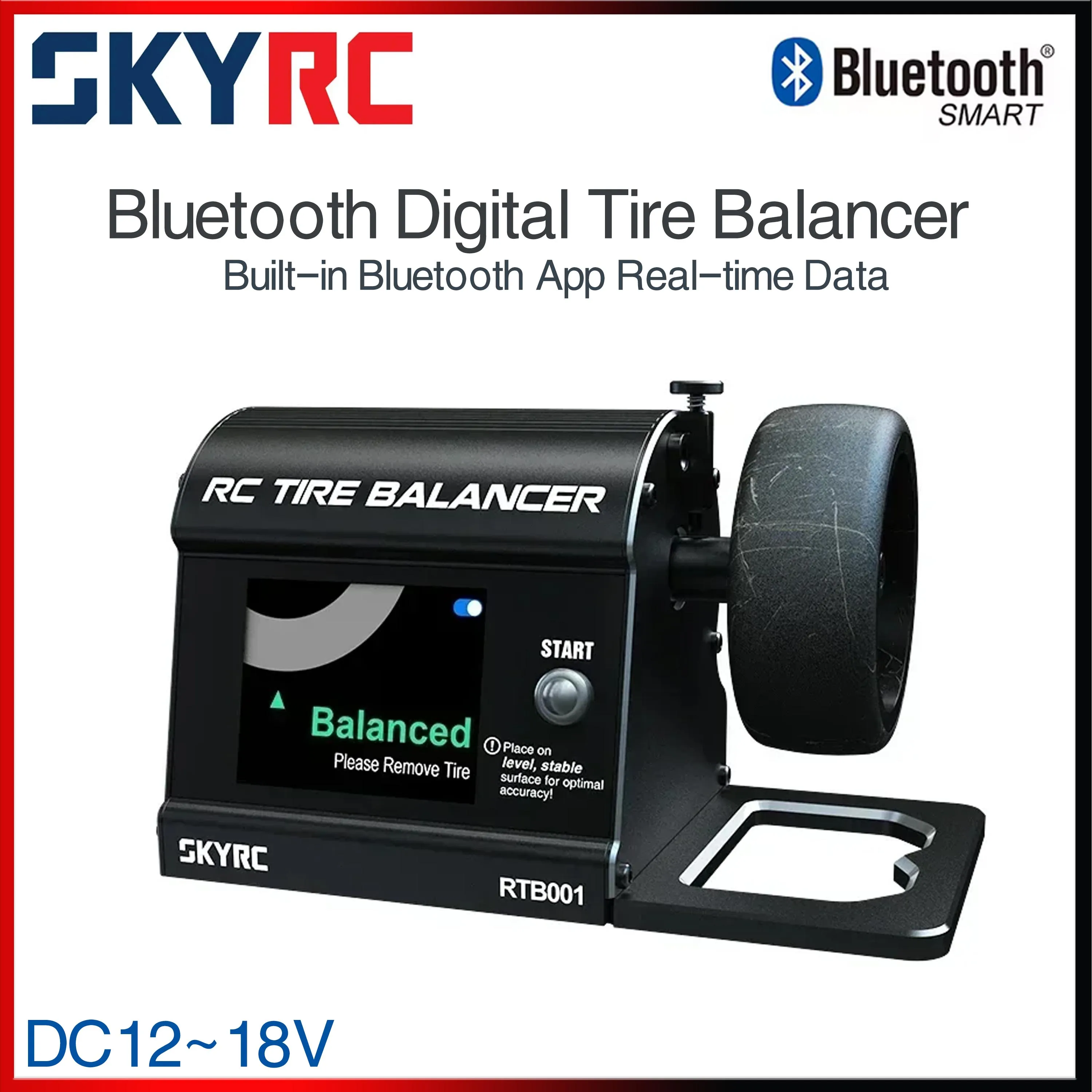 

SKYRC RTB001 Precision Bluetooth Digital Tire Balancer DC12~18V Built-in Bluetooth App for RC Enthusiasts & Enhance Performance