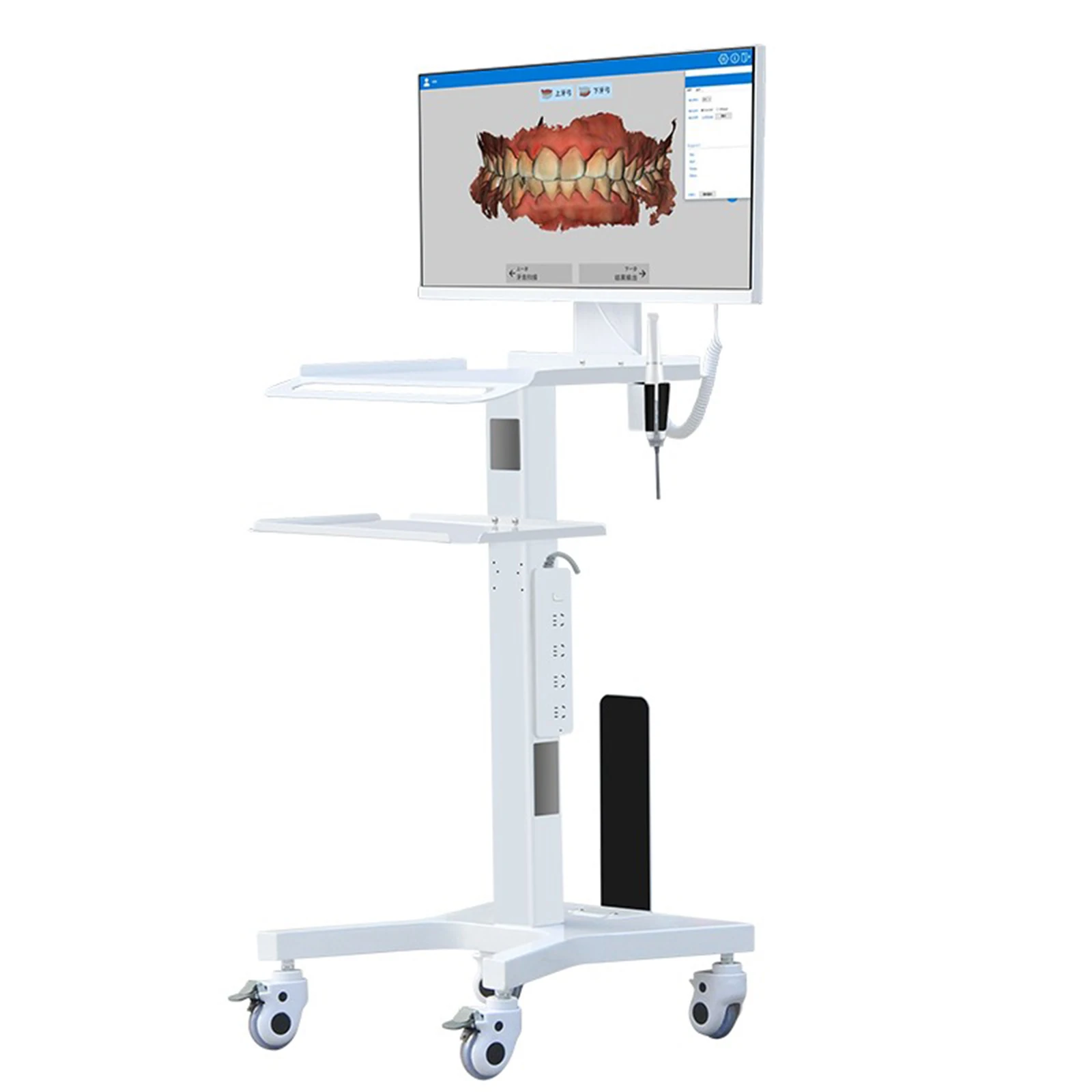 Oral scanning cart scanner mobile dental clinic dedicated mobile cart computer 3D impression machine integrated machine