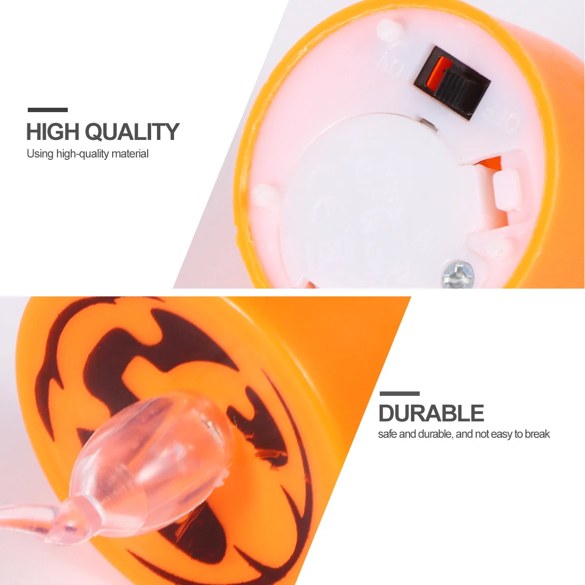 

6Pcs Halloween Spider Lamp Mixed Style Decorative Lights for Home Desktop Safety Flameless Lighting Decor