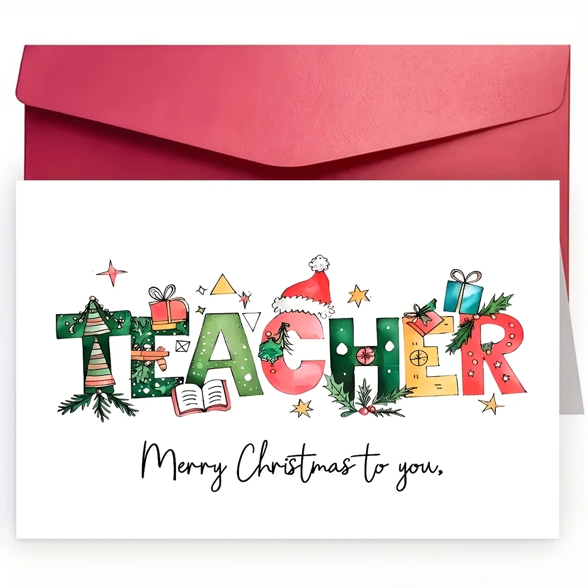 Fun Christmas card with the words 