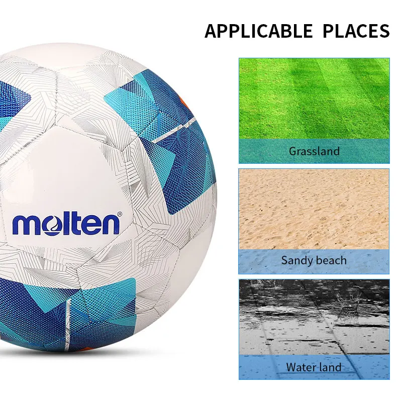 2024 Molten Soccer Ball Official Size 5 Size 4 Machine-stitched TPU Material Sports Outdoor Match Training Soft Touch Football