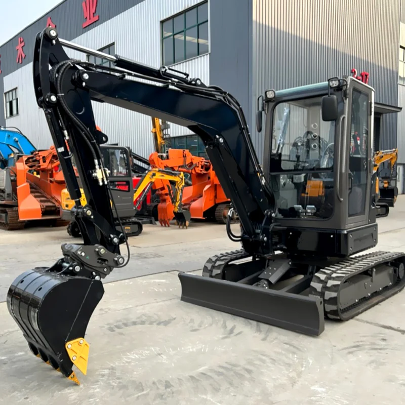 Customized Mini excavator Shandong JiNing production 1.8 tons 2 tons 3.5 tons mini excavator a machine multifunctional Chinese