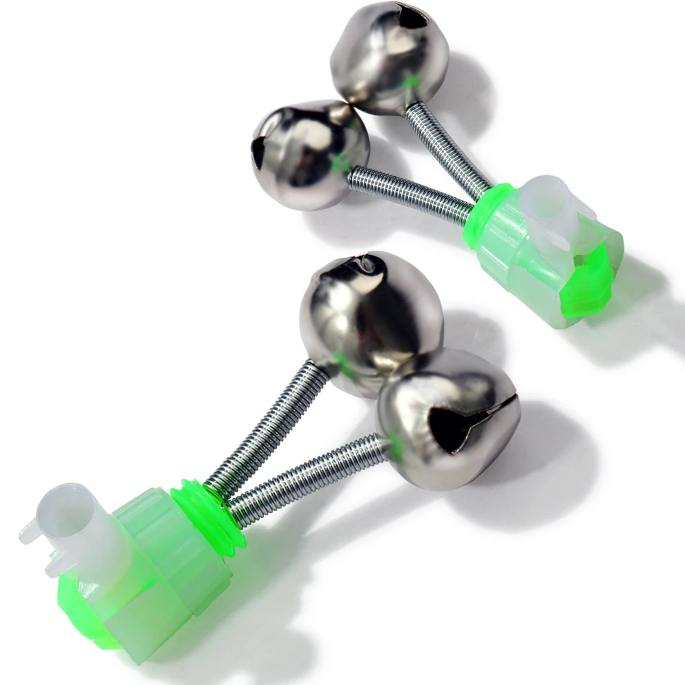 5-20Pcs Angeln Biss Alarme Stange Glocken Spitze Clip Snap Ausrüstung Doppel Ring Frühling Pesca Zubehör Kit Set fisch Bites Indikatoren – Detail 15