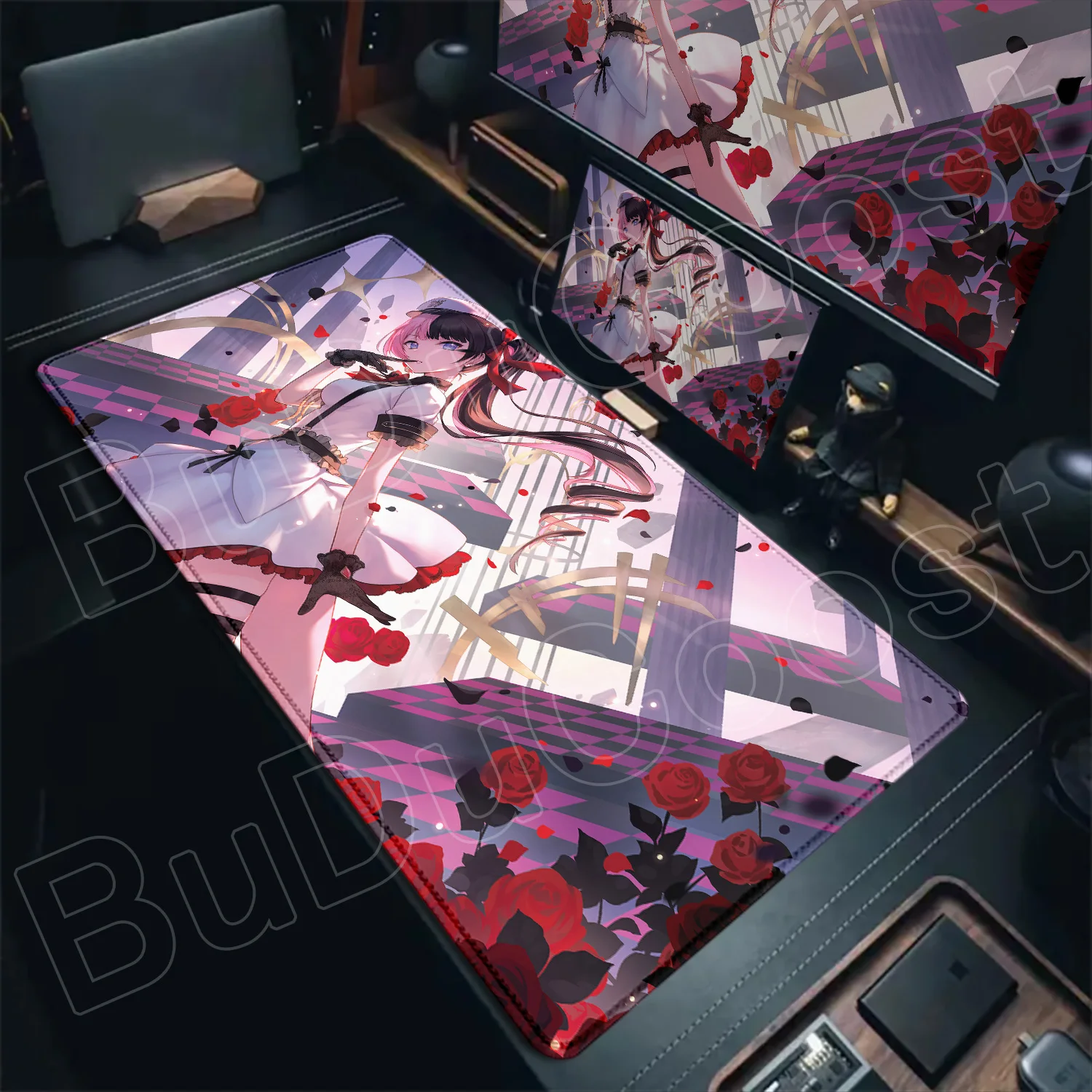 VSPO Kawaii Hinano Tachibana Großes XXL-Mauspad, erweiterte Gummi-Computertastaturmatte, PC-Gaming-Zubehör, HD-Druck, Laptop-Unterlage – Detail 15