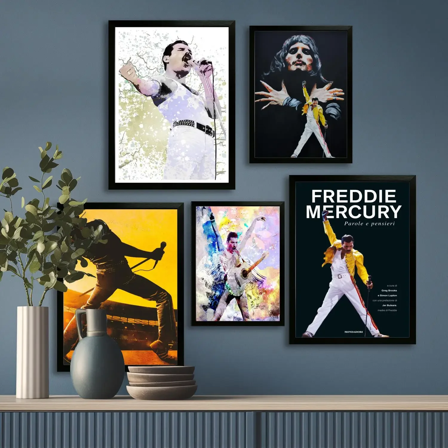 freddie mercury Canvas Art Poster and Wall Art, Picture Print, Modern Family, Bedroom Decor, Posters,Decorative painting