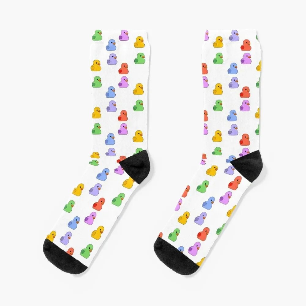 

Colourful Rubber Duckies Socks fashionable Men's Socks Women Men's