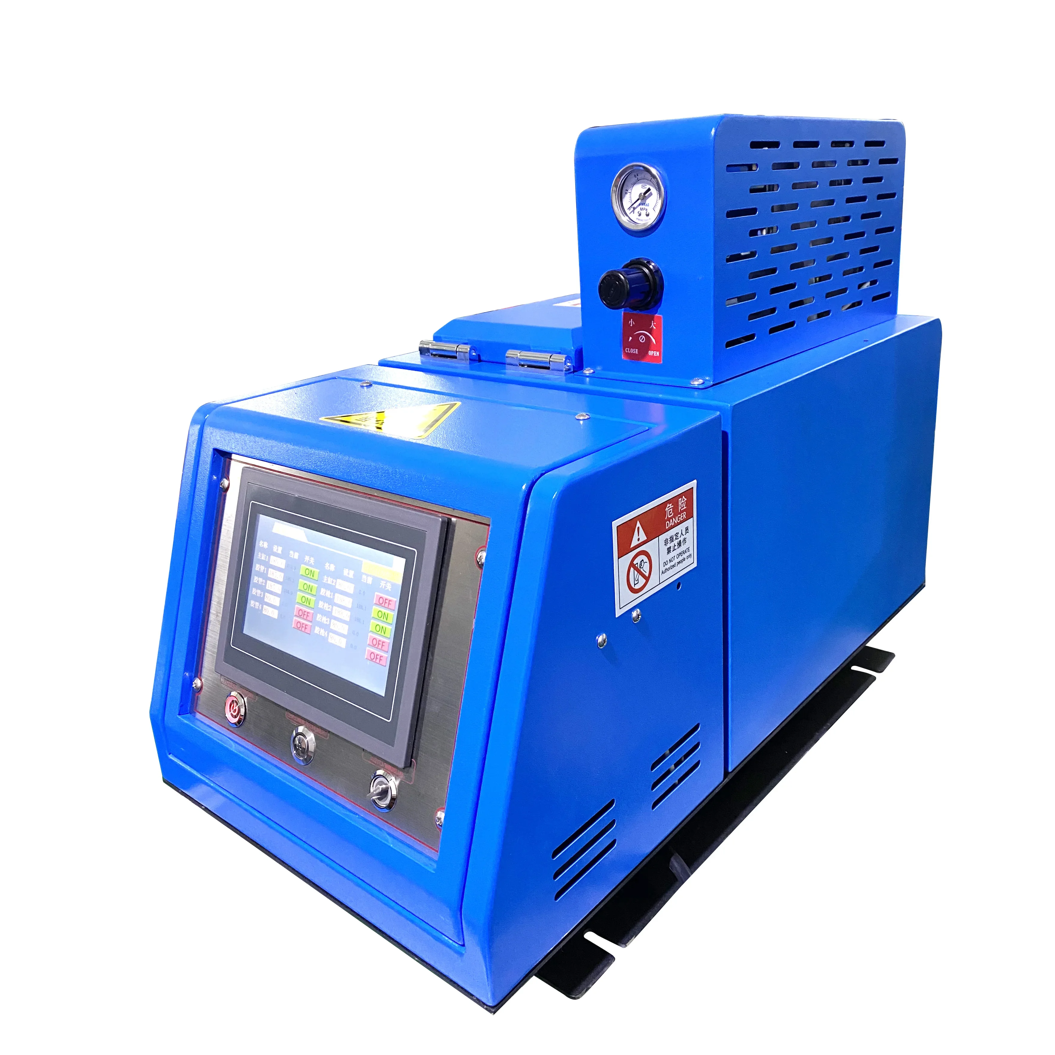 Precision Temperature Control Desktop Type Hot Melt Adhesive Machine Hot Melt Glue System Wood Case Bag for Chemical Use