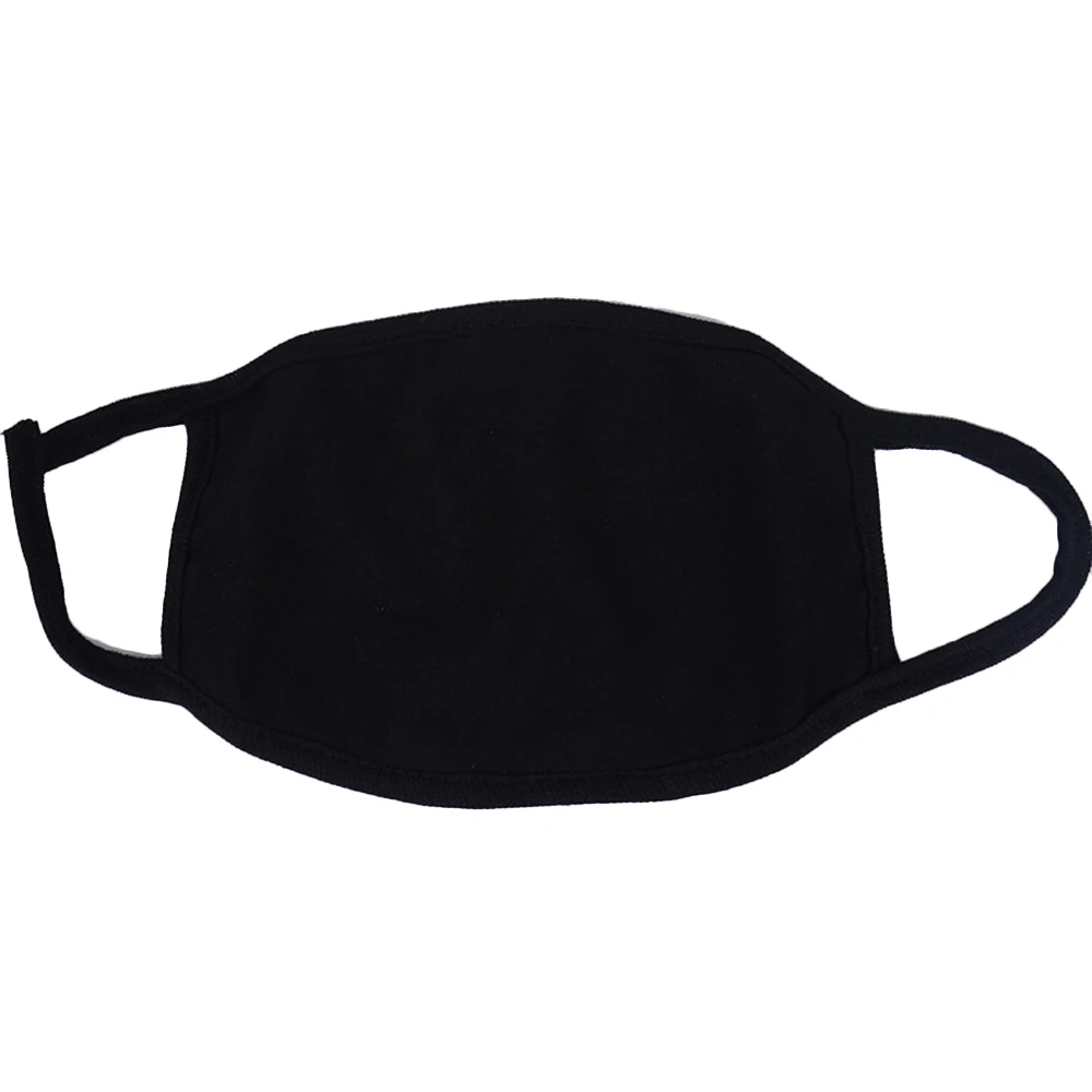 Black Cotton Mask Cycling Windproof Unisex Face Mask Soft Cotton Outdoor Riding Breathable Safety Mask