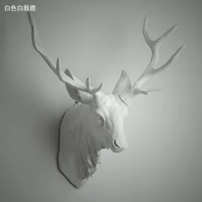 

Vintage Home Pendant Resin Deer Animal Head Sheep Head Wall Hanging Wall Decoration