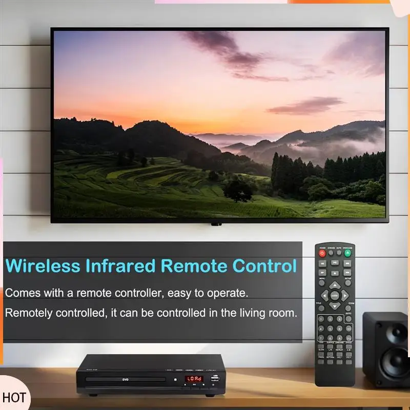 Odtwarzacz DVD News M238 HD 1080P z pilotem, USB, MP3, MP4, odtwarzacz płyt do domu, do telewizorów, projektorów, wtyczka EU