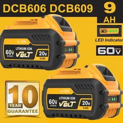 Batería de iones de litio para DEWALT FLEXVOLT, 20V/60V, 9Ah MAX, DCB609, DCB609-2, DCB606