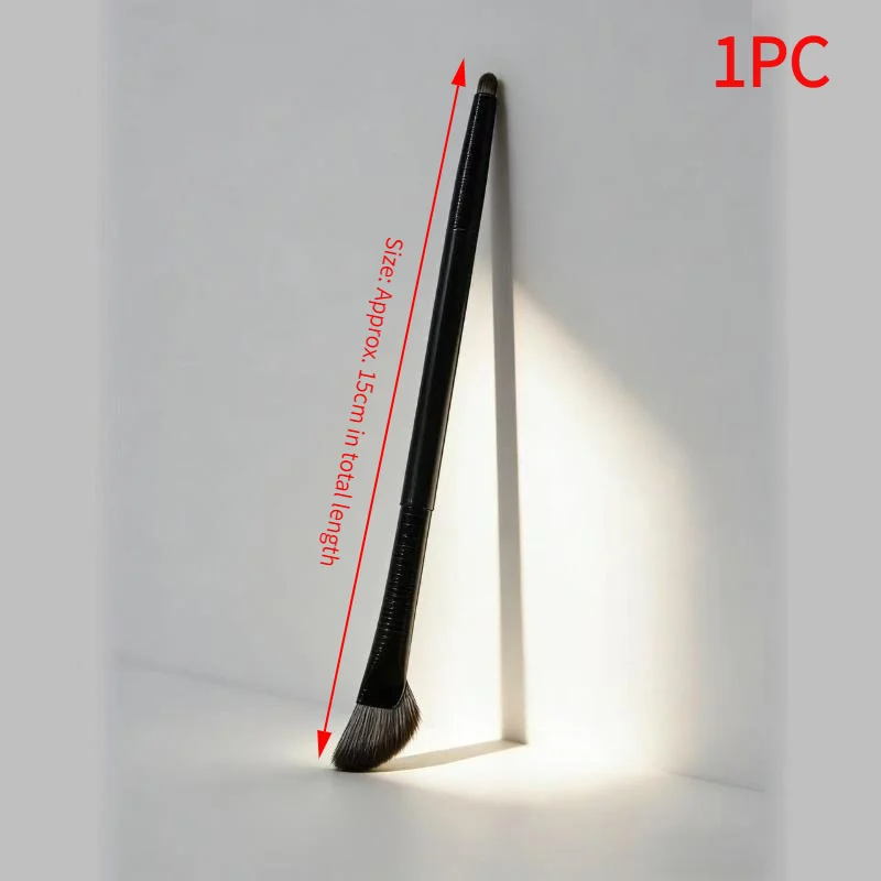 *Double Headed Highlighting Brush Soft Flat Seamless  Nose Shadow Contour Brush for Gift Makeup Starter Kit