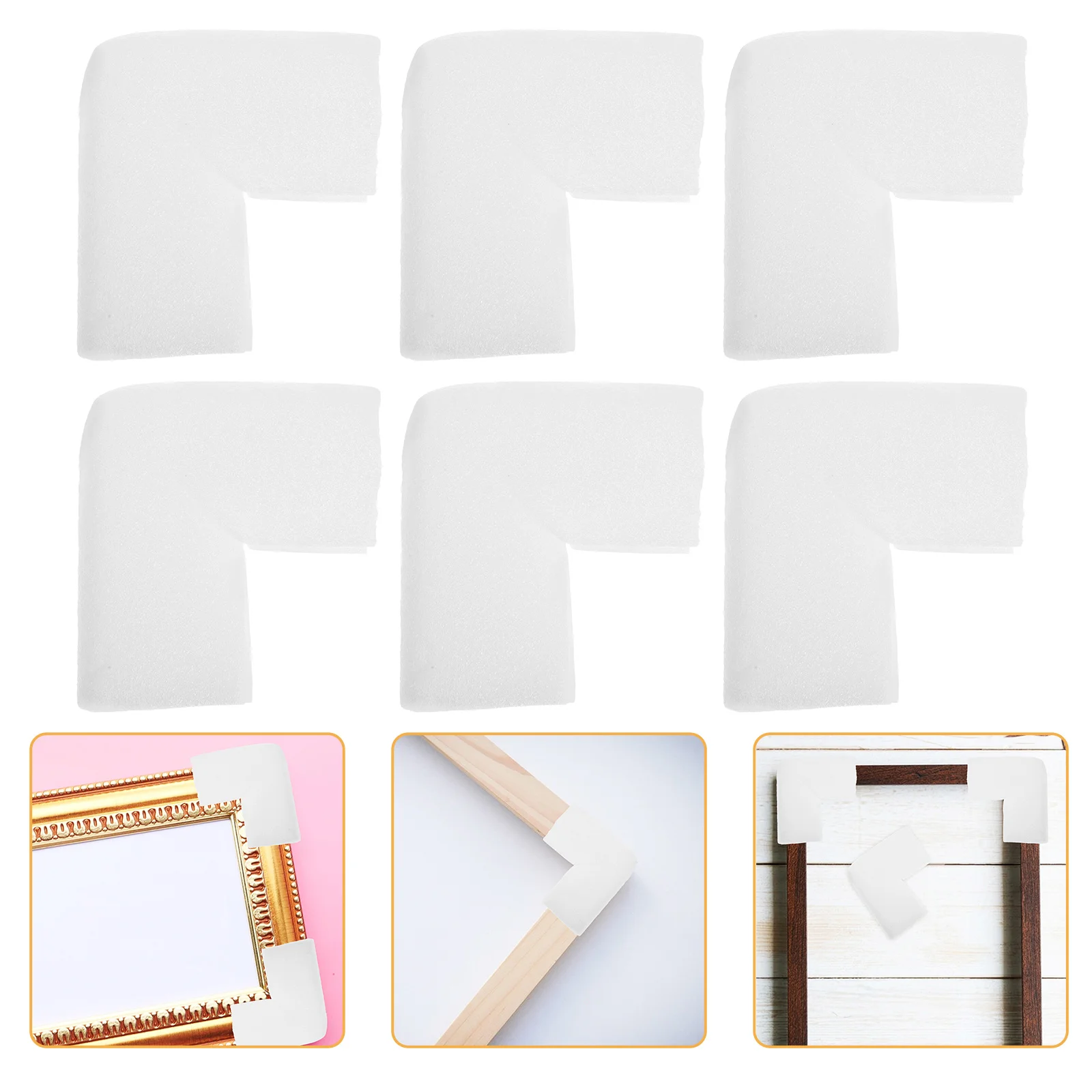 12Pcs Photo Frame Corner Guards Epe Soft Edge Protectors for Furniture Shipping Moving Packing Corner Protection