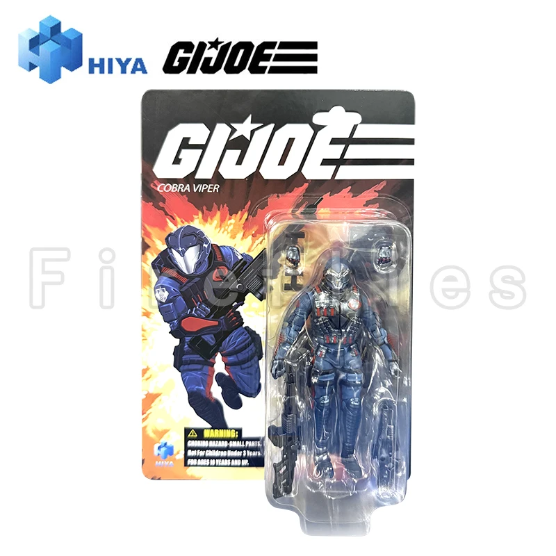 1/18 HIYA 4-calowa figurka akcji Wykwintna seria mini G.I.Joe Cobra Viper Anime Model Toy