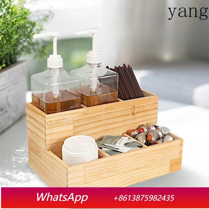 

LMM bottle pressing storage rack, multi-functional storage box, milk tea shop bar rack