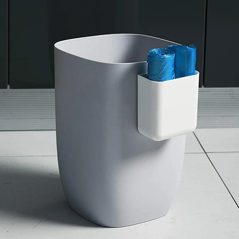 Soportes remotos para montaje en pared sin agujeros, caja de almacenamiento autoadhesiva, organizador de portalápices (paquete de 2)