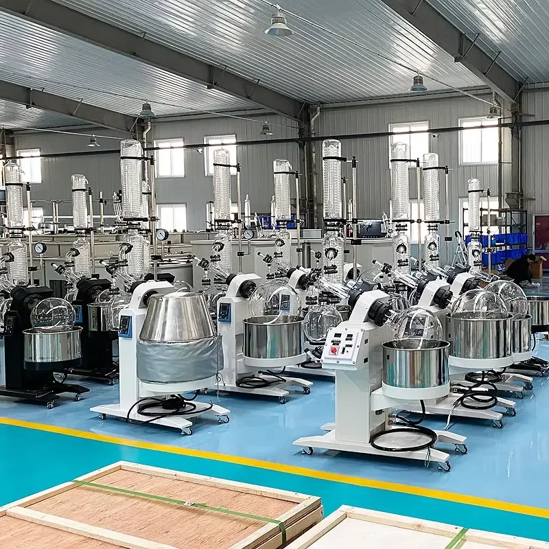 for Yuhua 0.5L to 100L Rotary Evaporator Lab Equipment with Heating Cooling Circulator Chiller and Vacuum Pump Factory Direct
