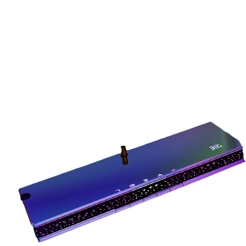 

Large storage copper waterway colorful atmosphere light household five-function piano key waist spray smart shower set