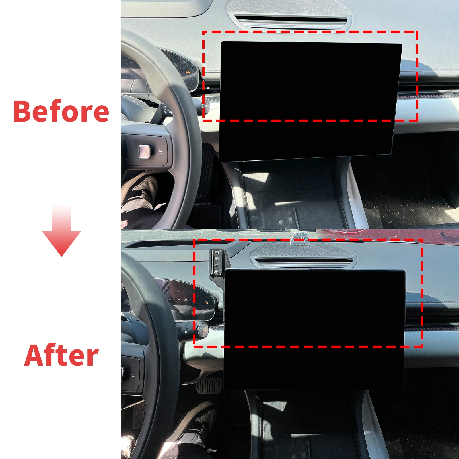 for ZEEKR 007 7 GT 7GT 2024 2025 LHD 15.03inch (Not fit for 15.4 inch) Dashboard Phone Mount Car Bracket Simple Setup