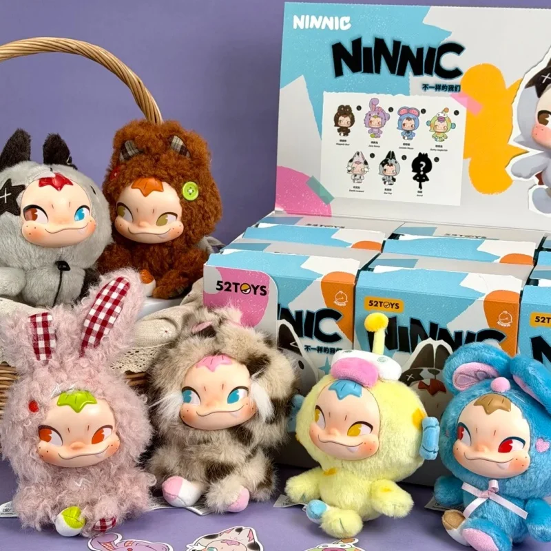 

52toys Ninnic Bag Charm Mystery Box Ninnic Different Us Blind Box Genuine Kawaii Doll Ninnic Anime Figures Surprise Gift Toy