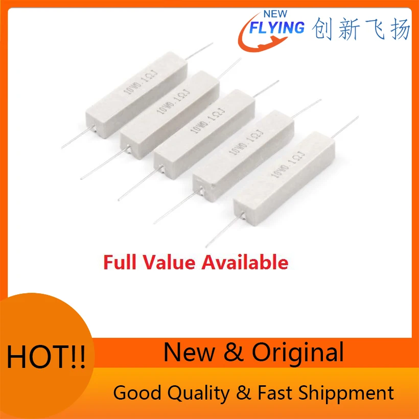10PCS 3.3R/4.7R/5.1R/ 0.01R/0.05R/0.1R/0.15R OHM 5%  Resistance 5W Cement Resistor 0.22R/0.25R 0.33R/0.47R/0.5R/1R/2R/1.5R/2.2R/