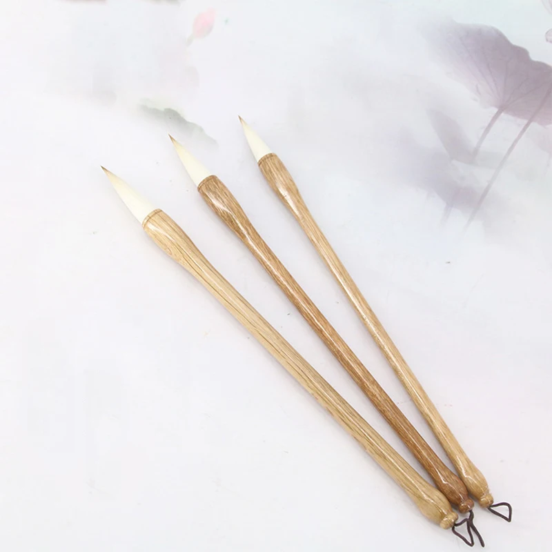 EZONE 1Pc Traditional Chinese Writing Brushes Multiple Hairs Chinese Calligraphy Pen Art Drawing Watercolor Painting Pen Brushes