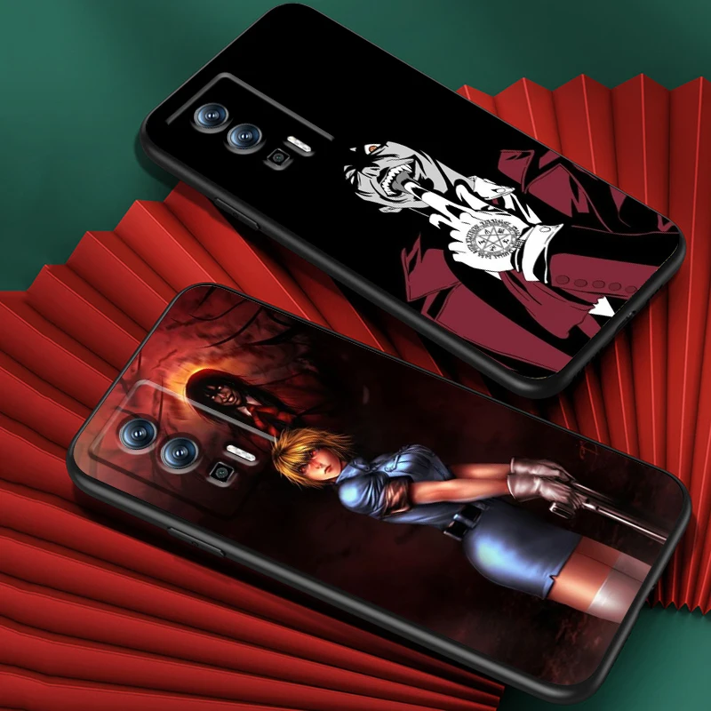 Hellsing Japanese Anime For Xiaomi Redmi 9A 9C 9AT 10C 9 9T 10 12C 13C A3 12 K60 A1 K50 K40 5G Black Funda Phone Case