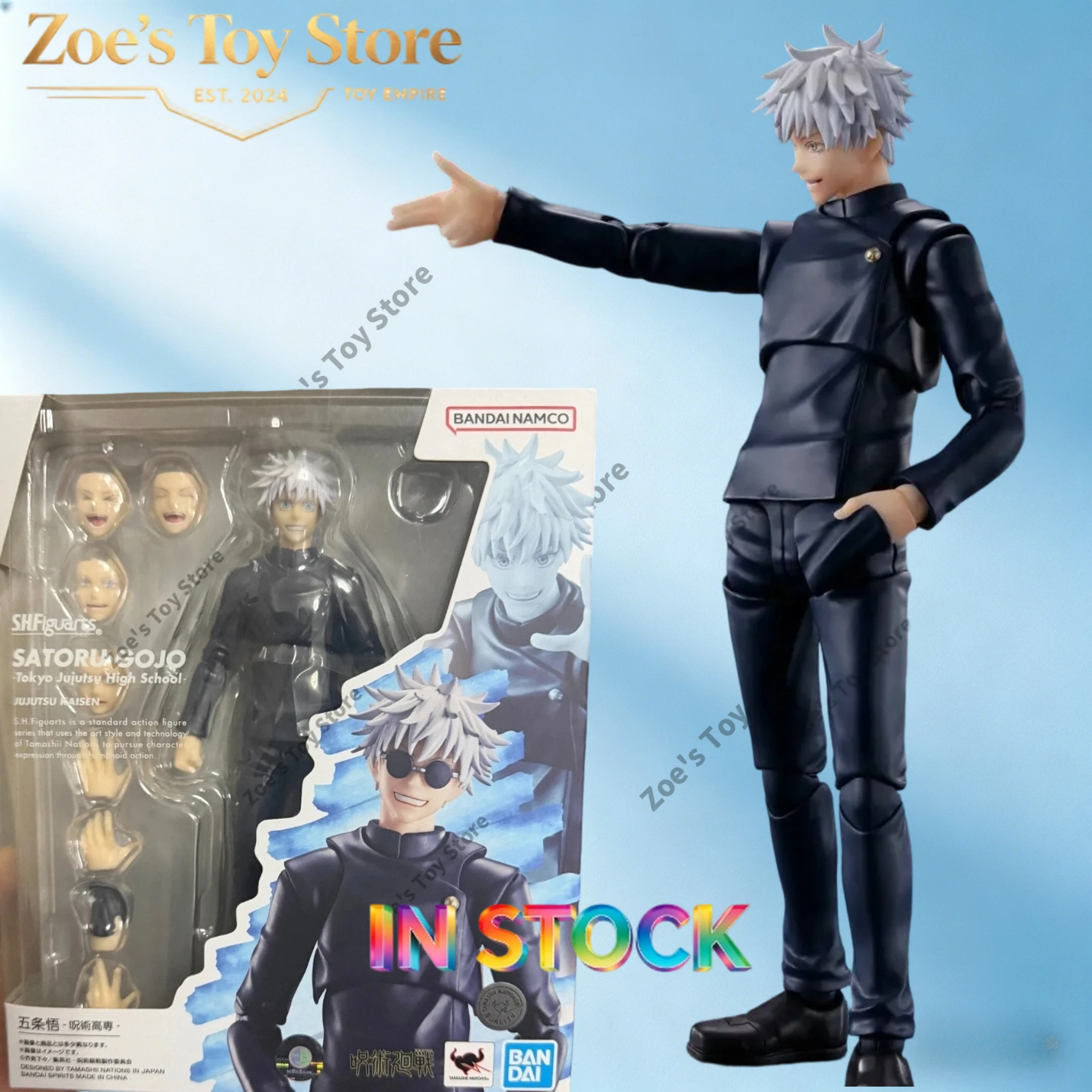 

Original in-Stock Bandai SHF Spells Return Huaiyu Yuzhe Spells High School Gojo Satoru Re-sale Finished Model Movable Figure