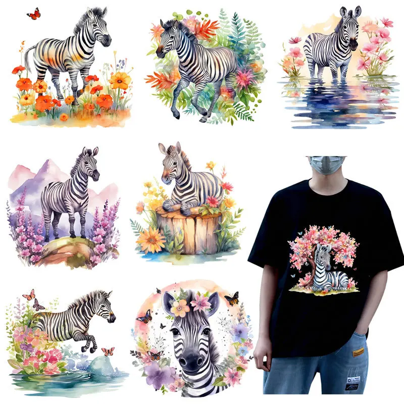 Wild Outing Horse DTFHeat Transfer iron on transfer for clothing Iron On Patches Thermal for Clothing.