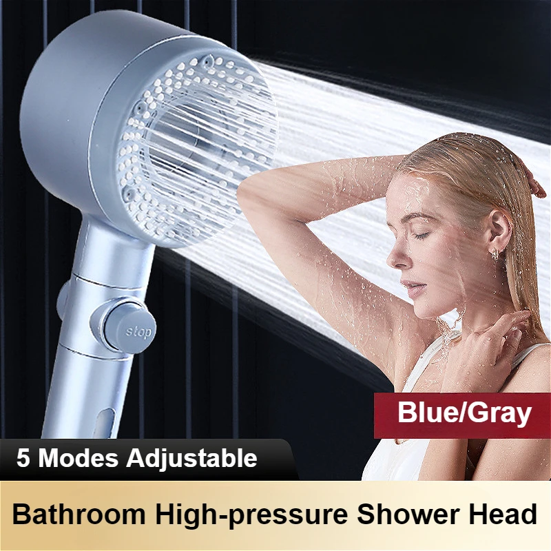 

Модернизированная 5-режимная насадка для душа, насадка для душа высокого давления, портативный фильтр, смеситель для дождя, смеситель для ванной комнаты, аксессуары для дома и ванной комнаты