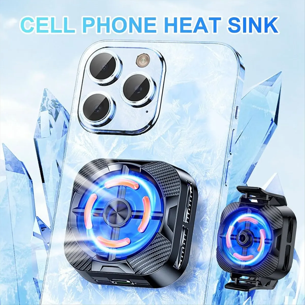 Top Sale Phone Coolers Cellphone Radiator with Semiconductor Cooling Chip for Live Streaming Outdoor Vlog Gamings