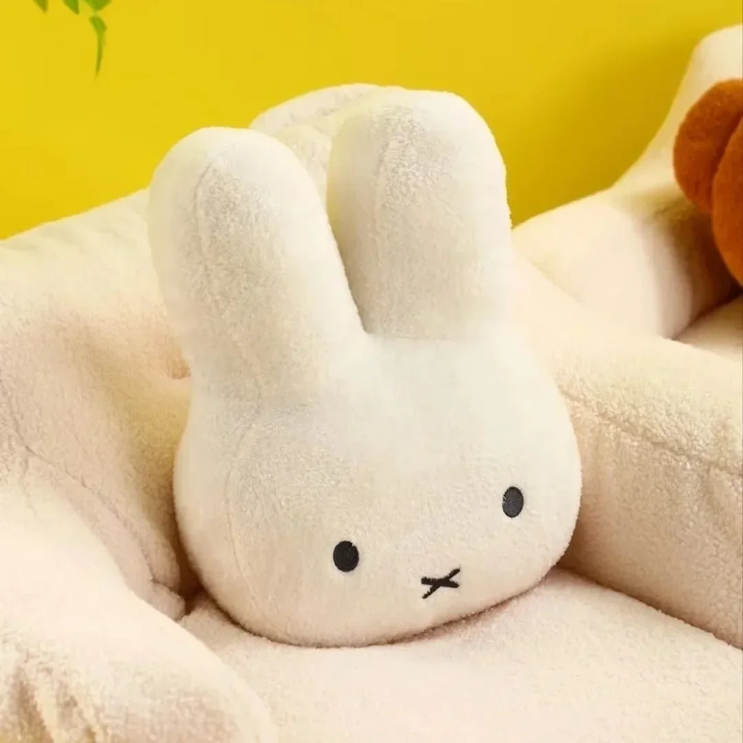 Novo travesseiro de pelúcia kawaii bonito miffys doce boneca brinquedo criativo decoração do quarto dos desenhos animados ornamento presente aniversário