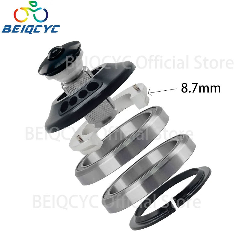 AliExpress BEIQCYC 1-1/2" Bicycle Headset Tapered Tube Fork 28.6mm 52mm External  Outlet MTB Road Gravel headset Full integrated cable Headset