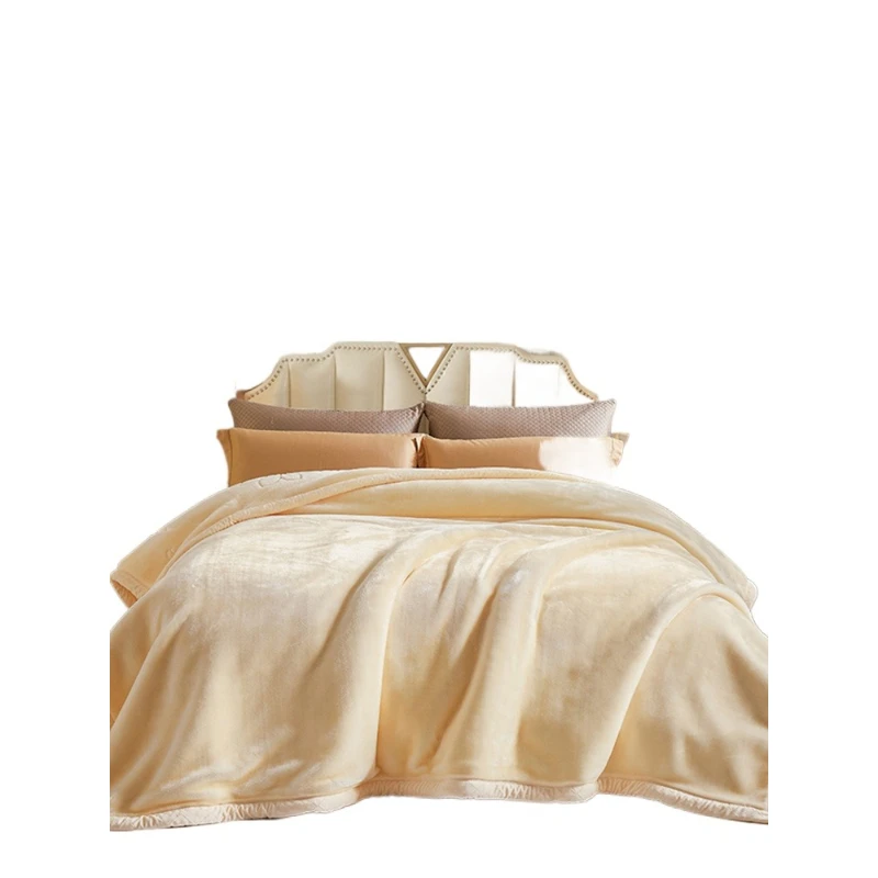 

Premium Raschel Blankets Thickened Winter Fleece 5kg Double Bedding Warm Quilt Blanket
