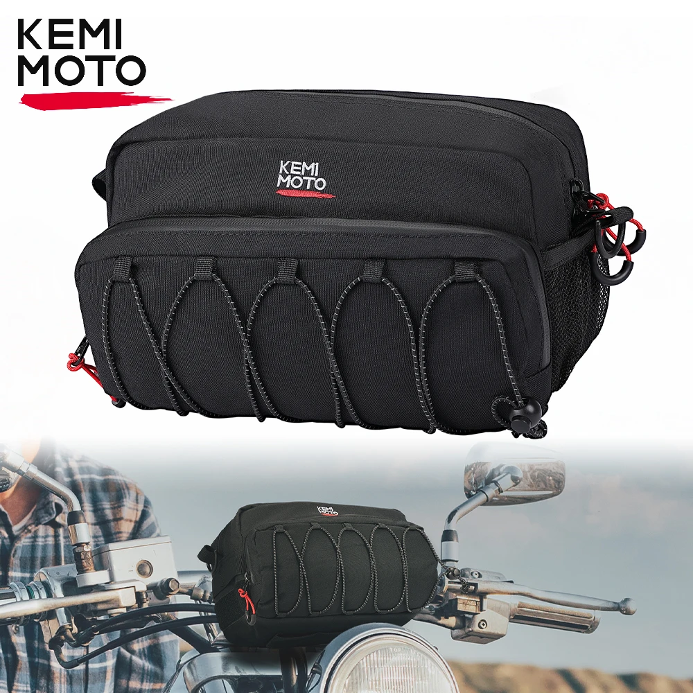 

Motorcycle Fork Bag Handlebar Tool Storage Bag Sissy Bar Bag Universal for Motorbike Bicycle Sportster Dirt Bike ATV Snowmobiles