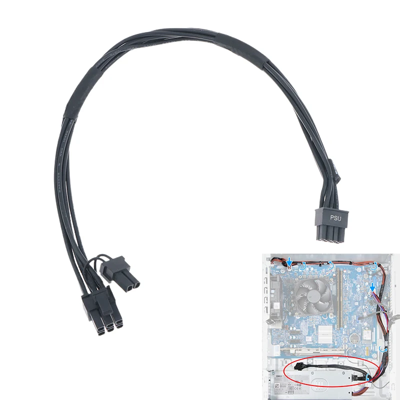 1 szt. Kabel zasilający 8PIN GPU do laptopów Plus QBT PRO QCT ECT 1250, części zamienne do naprawy laptopów