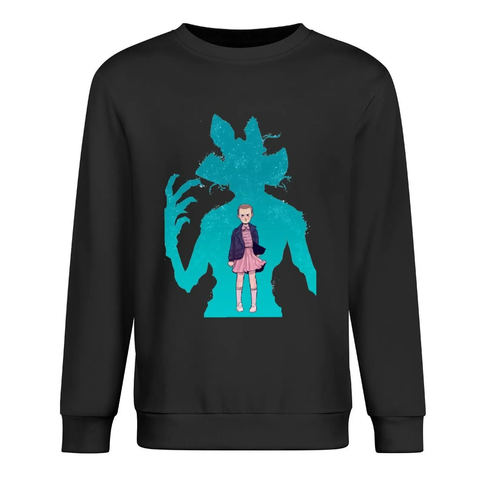 

eleven and demogorgon Pullover men clothing men's sweat-shirt set japanese style men's clothes hooded sweatshirts