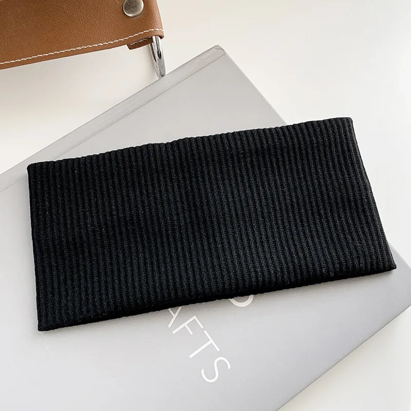 Korean Wide Elastic Hairband for Women Versatile Hair Clips for Washing and Makeup Spring Sports Knitted Headbands image 5