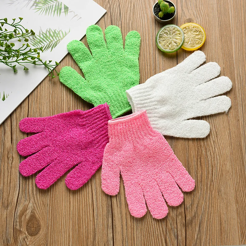 8/12 Stück Badehandschuh, Peeling, Waschhaut, Spa, Massage, Duschpeeling, Schrubber, Tiefenreinigung, Badeschrubber für glatte Haut, Spa und Mas – Detail 3