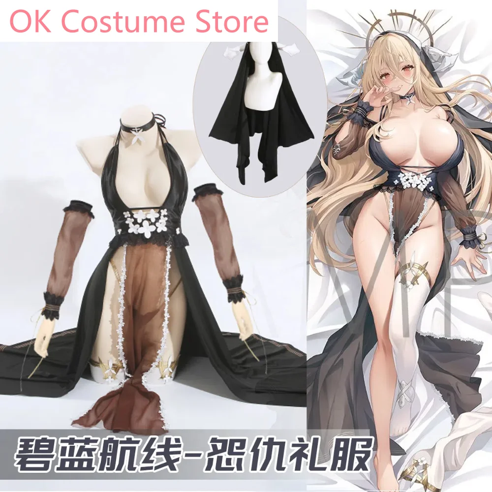 

Azur Lane Implacable Nun Gown Cosplay Costume Cos Game Anime Party Uniform Hallowen Play Role Clothes Clothing