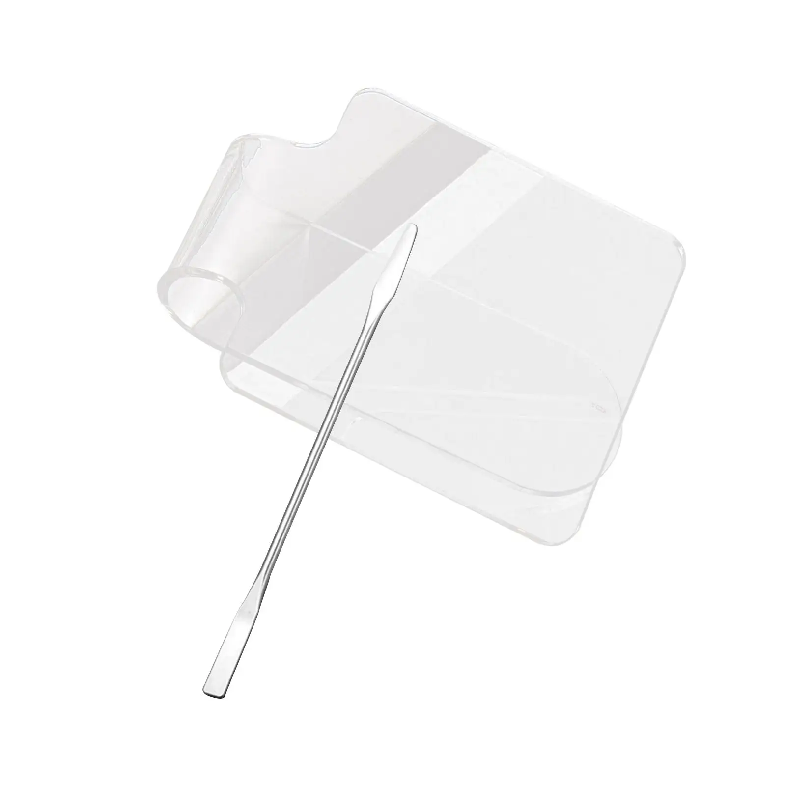 Strumento per tavolozza di miscelazione cosmetica acrilica da 2-4 pezzi per ombretti, ciglia, rossetti