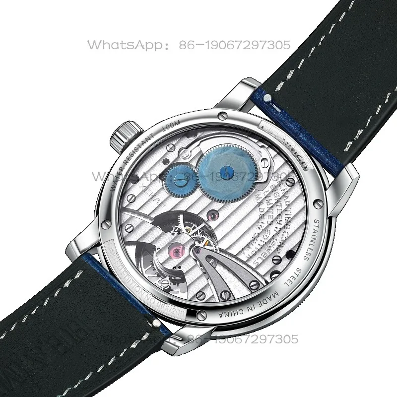 Tourbillon Mechanical Watch Limited Edition Hand Polished Bezel Business Watch