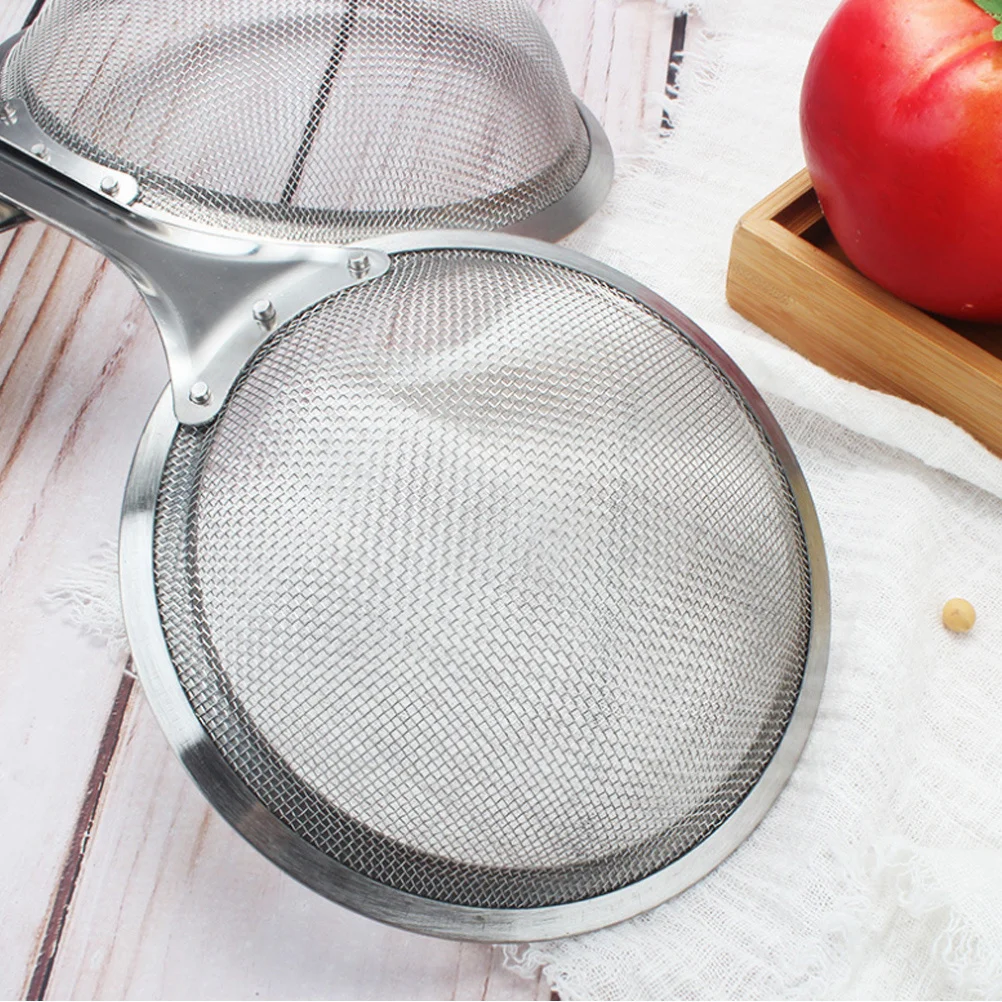 

Hot Pot Strainer Spoon Stainless Steel Long Handle Skimmer For Noodles Fries Soy Milk Cooking Tool Filter