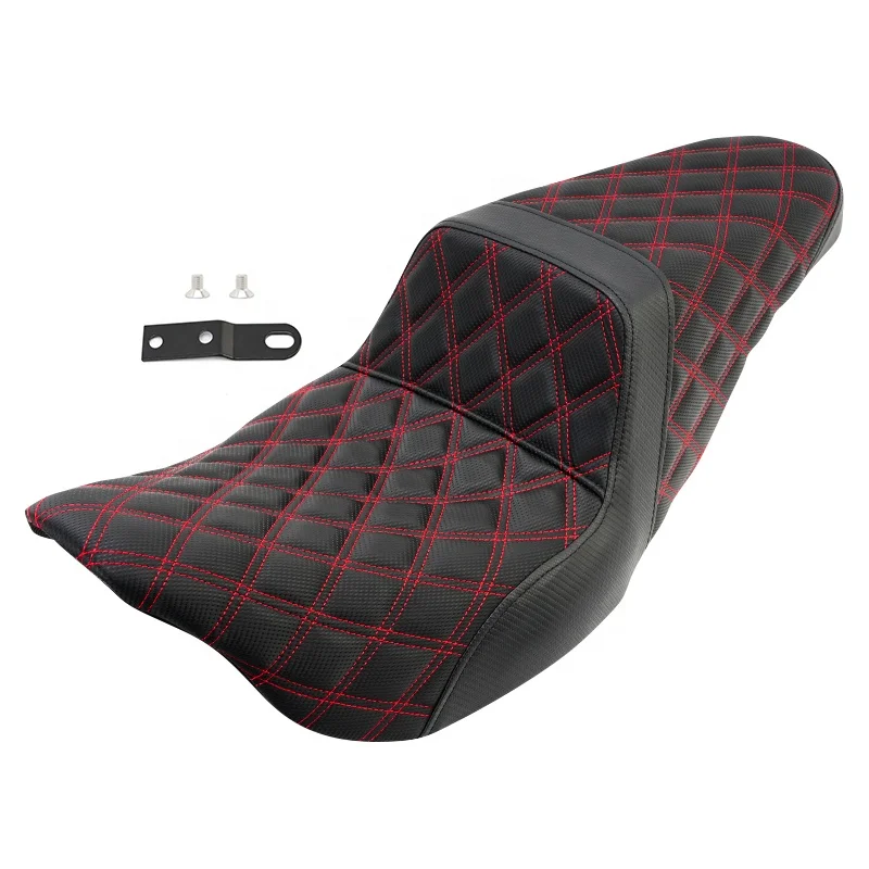3 Motorcycle driver passenger seat cushion seat on the front and rear seats
