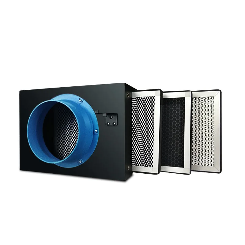 Fresh air system duct fan HEPA filter box, indoor high-efficiency filter air supply and purification box