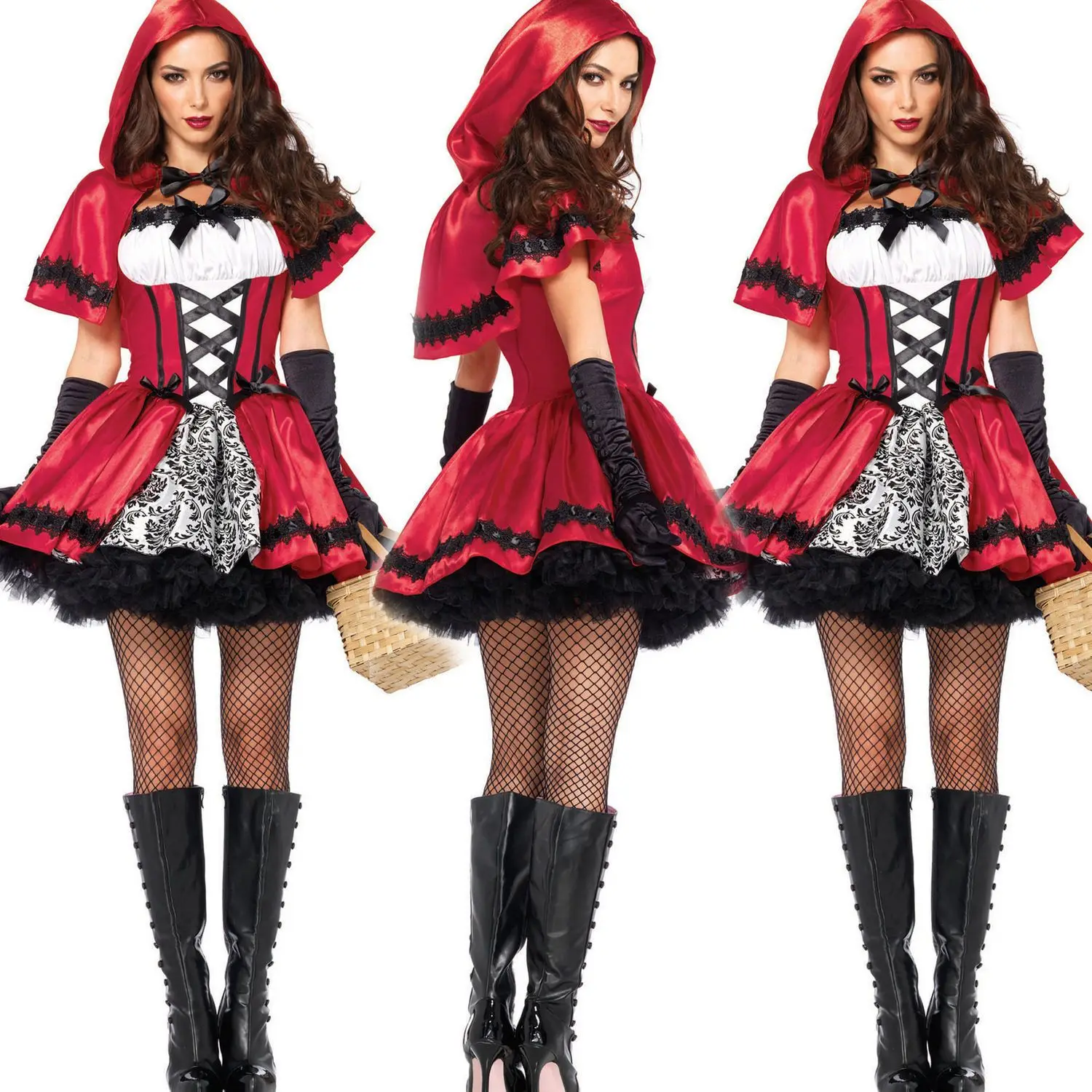 Erwachsene Rotkäppchen Halloween Kostüm Maskerade Personalisierte Cosplay Uniform Bühnenkostüm