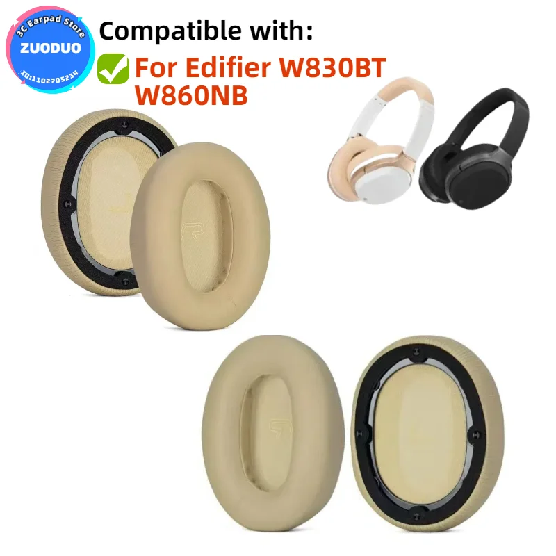 

1 Pair Replacement foam Ear Pads pillow Cushion Cover for Edifier W830BT W860NB Headphone Headset EarPads ZUODUO
